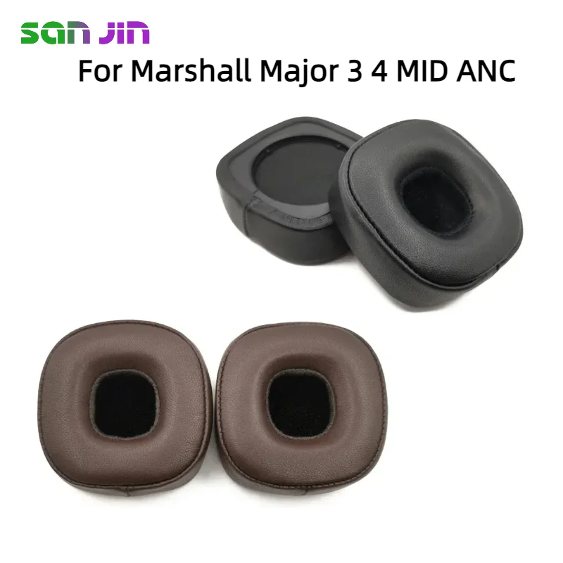 

Ear pads for Marshall Major 3 4 MID ANC replacement headphones Softer Protein Leather Earpads