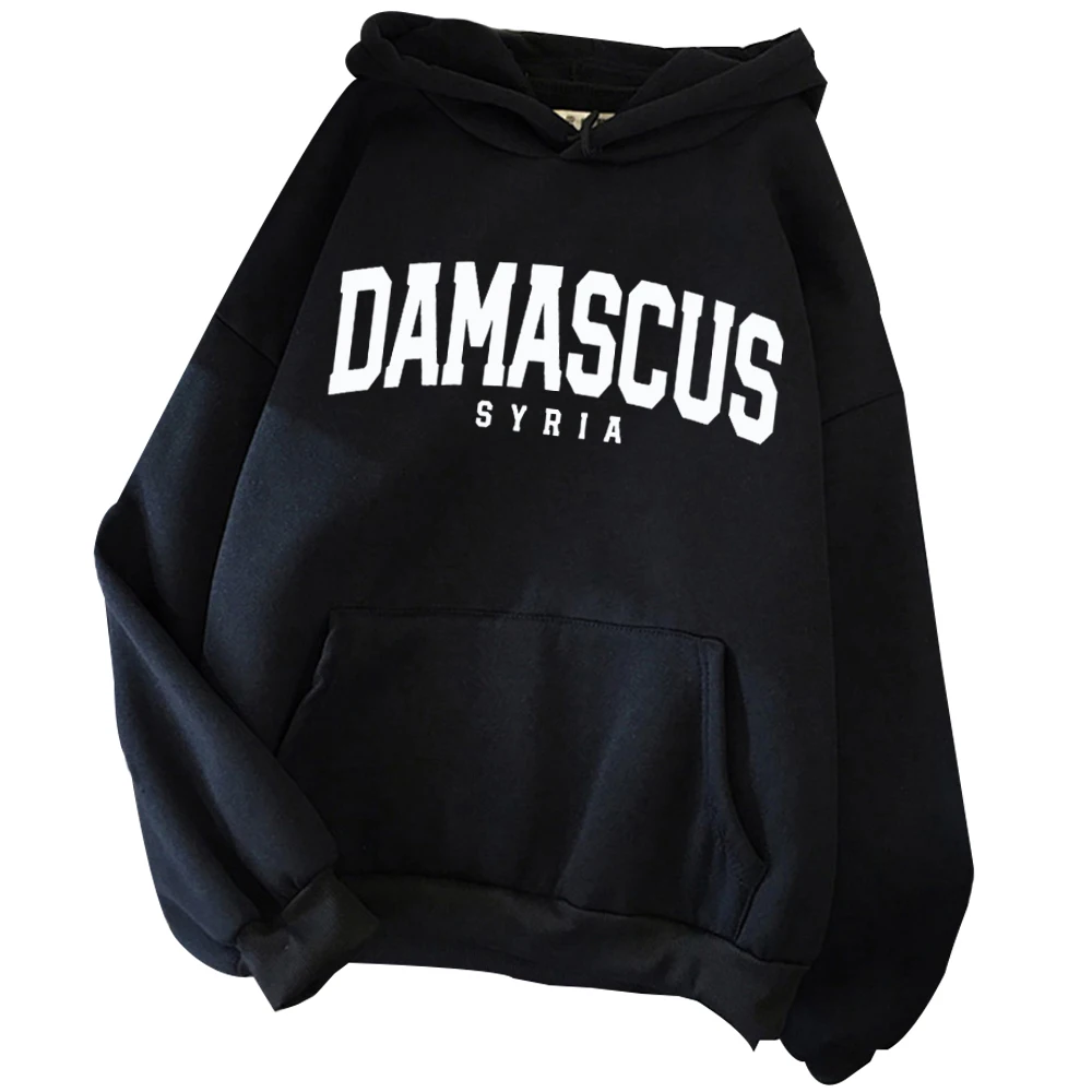 Syria-Damascus Hoodie Harajuku Hip Hop Pullover Tops Man Woman Sweatshirt