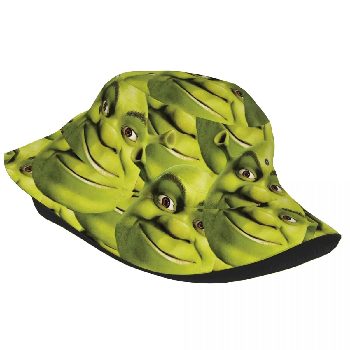 Vocation Getaway Headwear Shreks Collage Merch Bucket Hat Style Teen Sun Hat Smile Bob Foldable Fishing Hats Camping