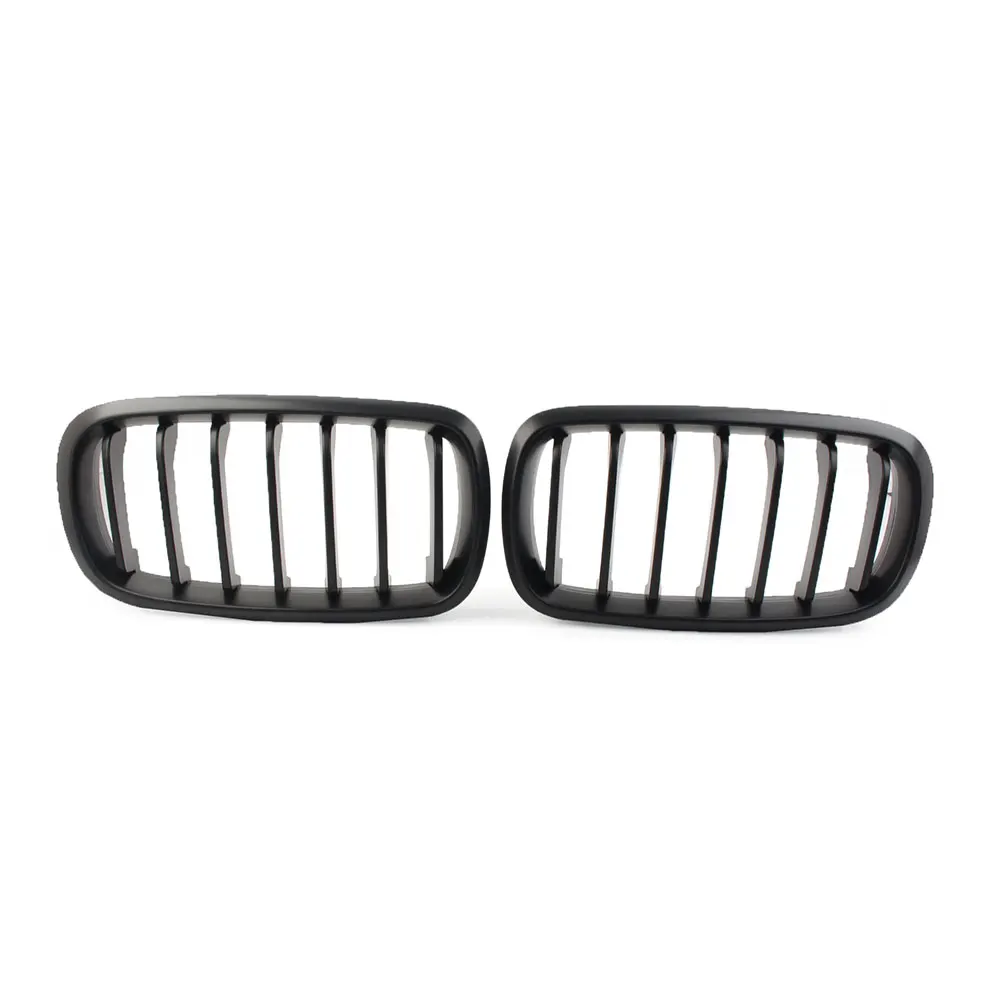 Matte Black Car Front Bumper Kidney Grille Single Slat Grill For BMW X5 F15 2013-2017 For X6 F16 2014-2018