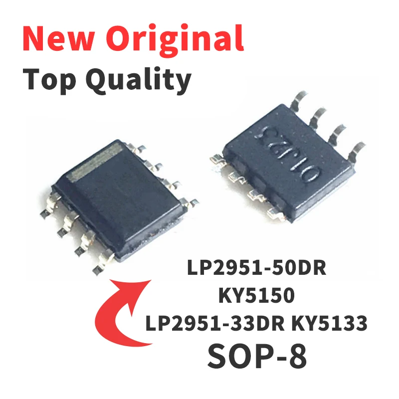 5 Pieces LP2951-50DR KY5150 LP2951-33DR KY5133 SMD SOP8 Chip IC Brand New Original