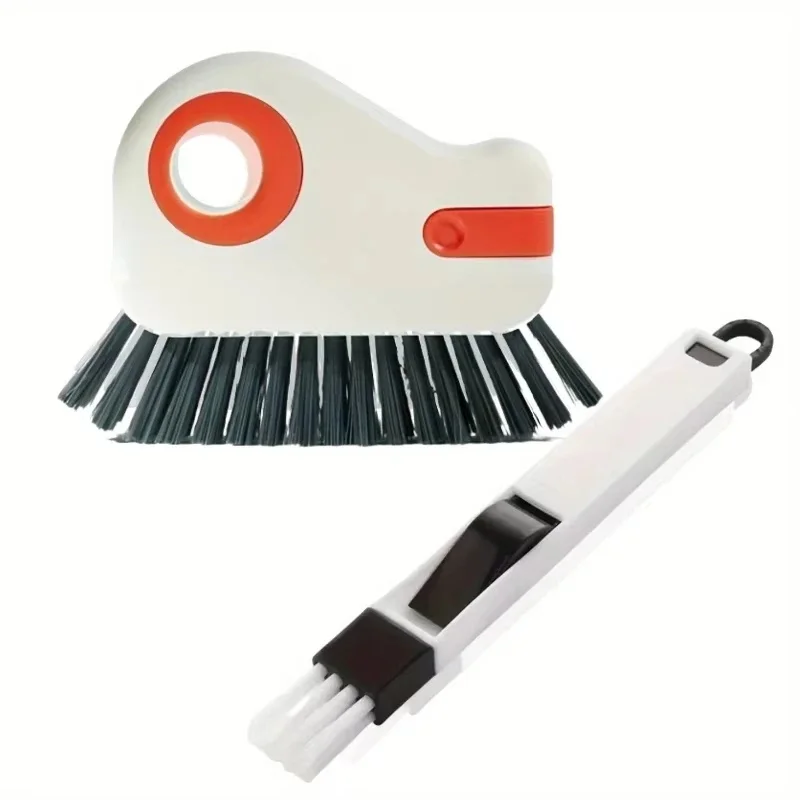 2 Piece Window Track Cleaning Brush Set Glass Corner Cleaner Door And Window Gaps Plastic Cleaner For Living Room Bedroom Kitche