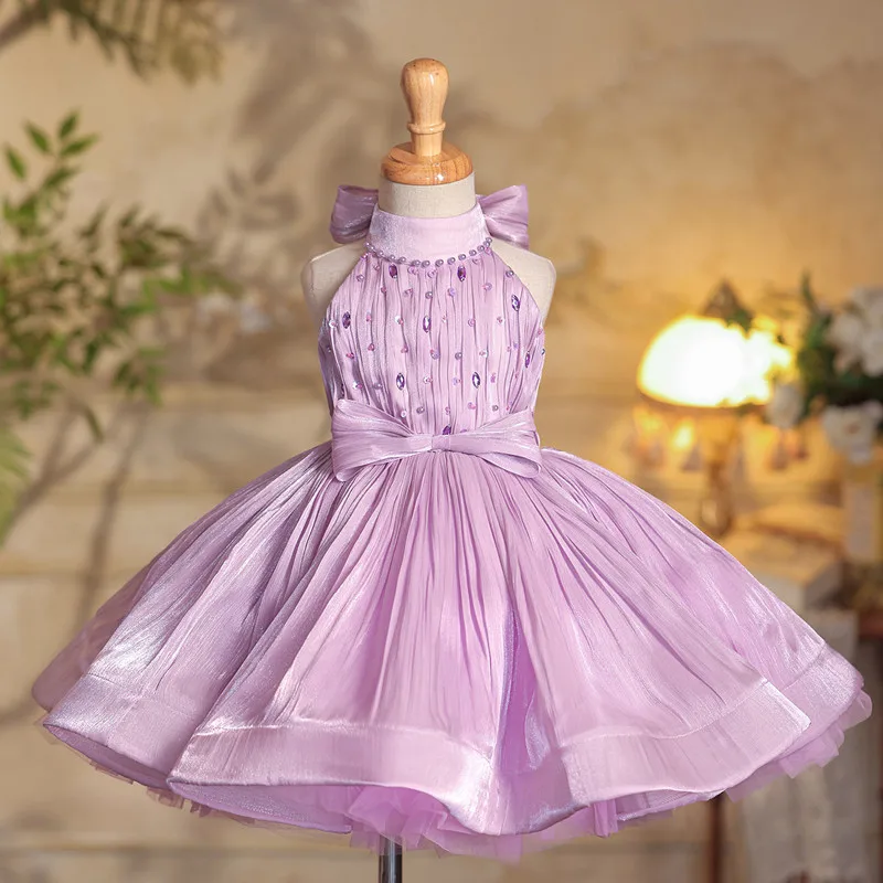 Light  Luxury Girls Evening Princess Ball Gown Children Fashion Birthday Baptism Dress y1792