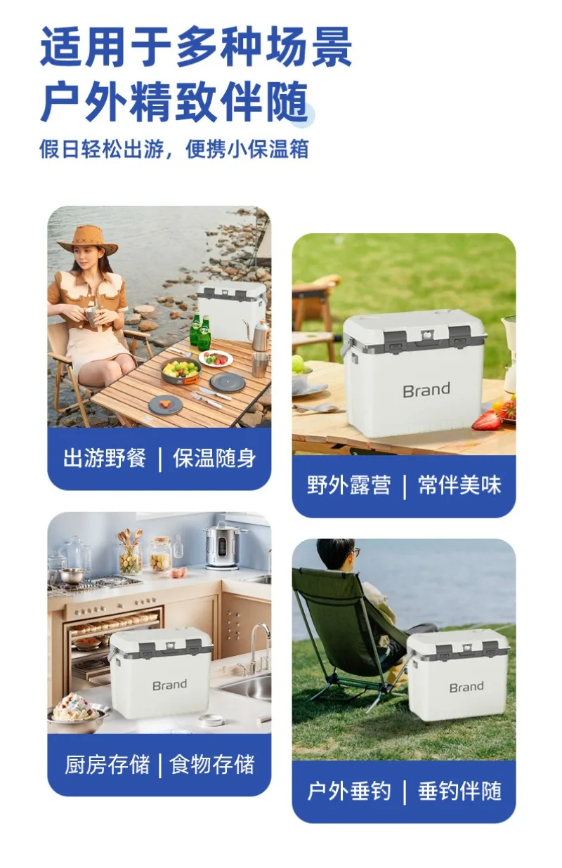 6L ポータブル屋外キャンプピクニックアイスワインキャビネットはアイスキューブを保持することができますストール食品保存車ポータブル冷蔵庫