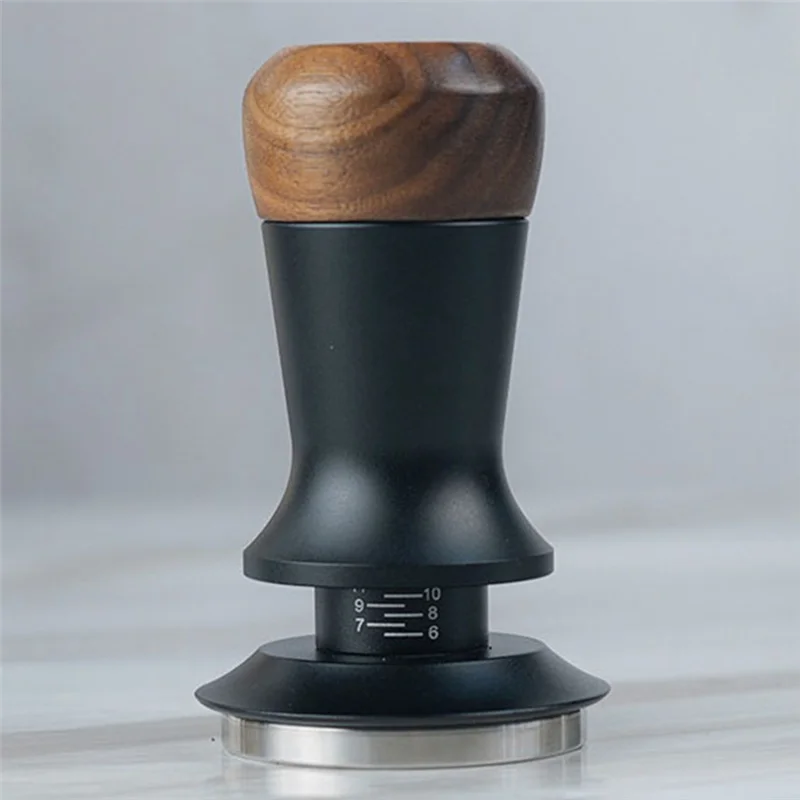 

ABJI-Stainless Steel Based Coffee Tamper Adjustable Height Constant Force, 51/53/58Mm Espresso Size Internal Spring Included