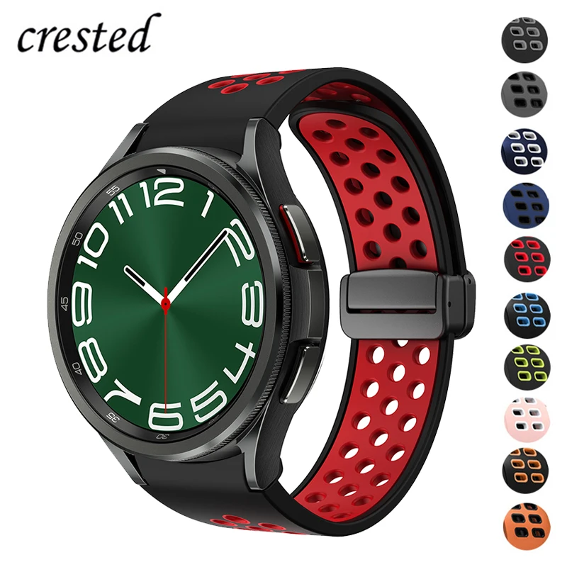 

Magnetic Strap For Samsung Galaxy Watch 6 4 classic 47mm 43mm 46mm D-Buckle Bracelet Galaxy watch 6/4/5 pro 45mm 40mm 44mm Band