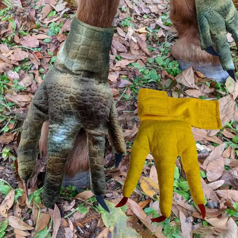 맨발 신발 의상 현실적인 재미 있은 의상 닭 다리 양말 동물 발 양말 말 테마 활동을위한 닭 발