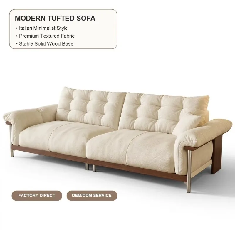 Luxury Velvet Sofa Set Modern Living Room Sofa Bed Upholstered Couch with Down Feather Cushions High Density Foam Seat Furniture