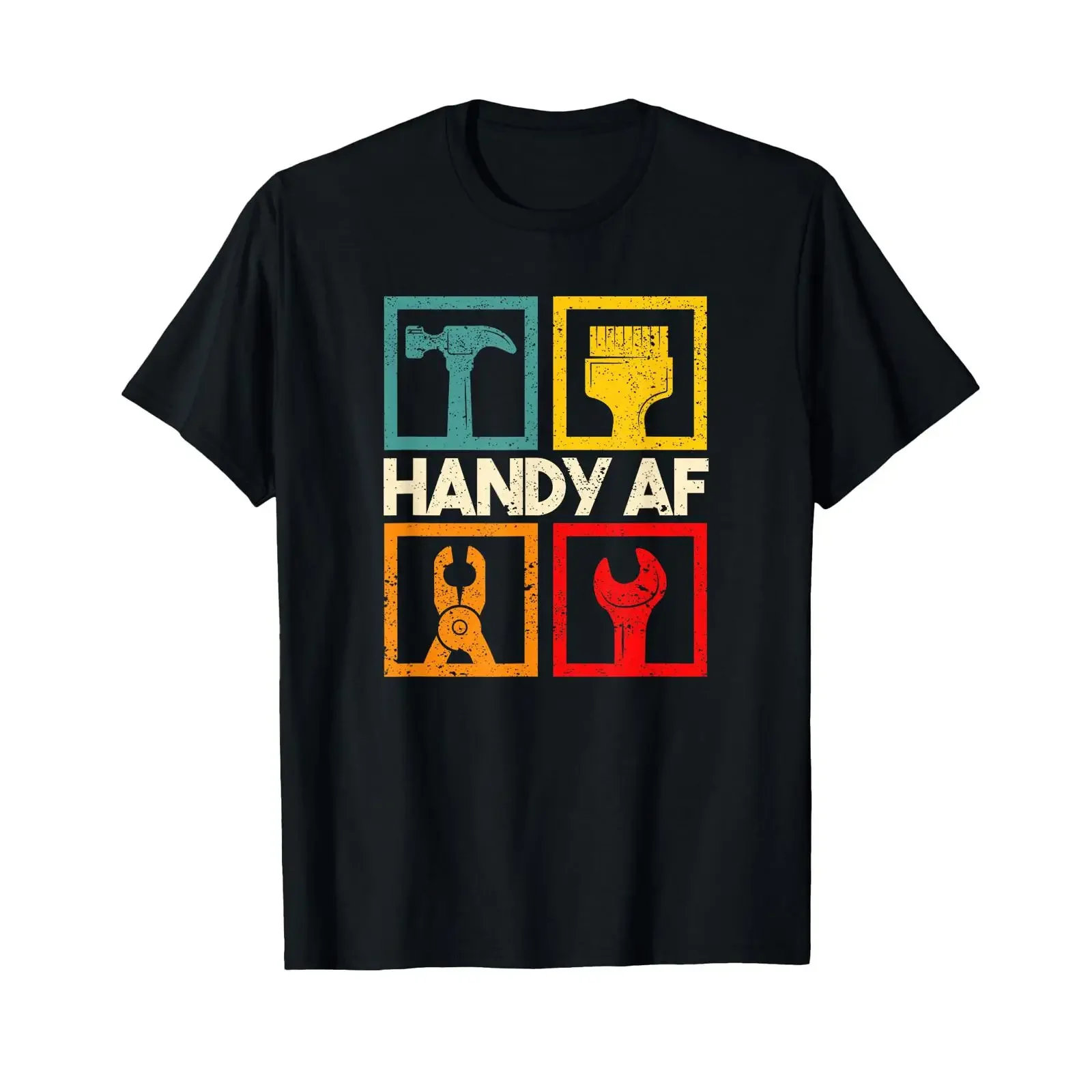 Handy AF Vintage Handyman Woodworking Mechanical Power Tools T Shirt vintage Washed graphic Stylish designer clothes fashion