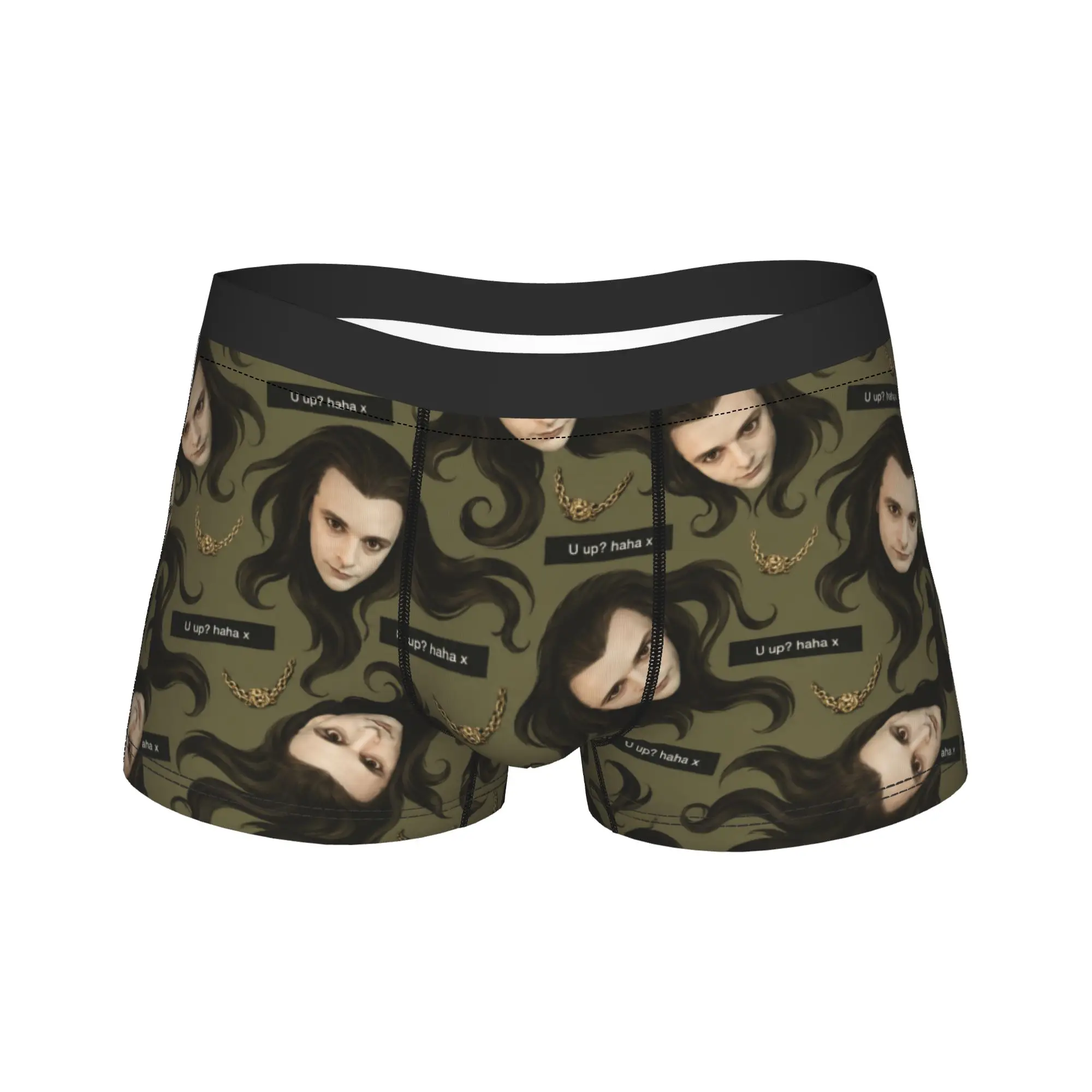 Meme Aro Vampire Twilight Underwear  Printing Boxer Shorts Hot Sale Males Panties Novelty Shorts Briefs Gift Idea