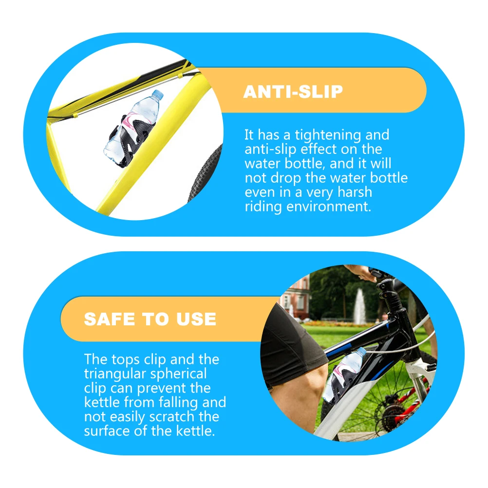 

3pcs Bicycle Bottle Cage Anti-Slip Plastic Bike Bottle Rack Durable Drink Holder Water Stand for Mountain Road Bike