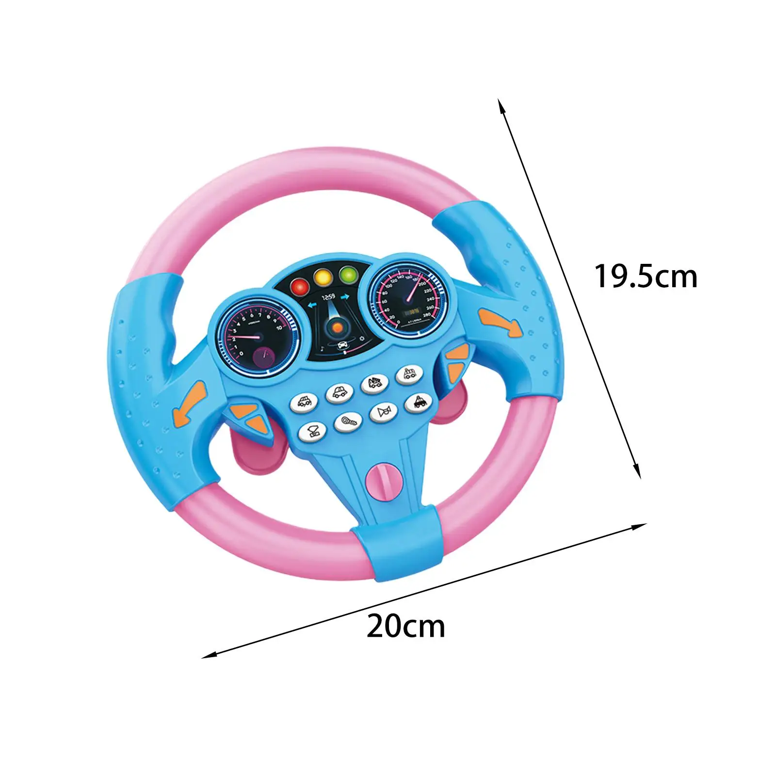 Simulatie Stuurwiel Klinkende Speelgoed Vroege Educatie Muzikaal Elektrisch Leren