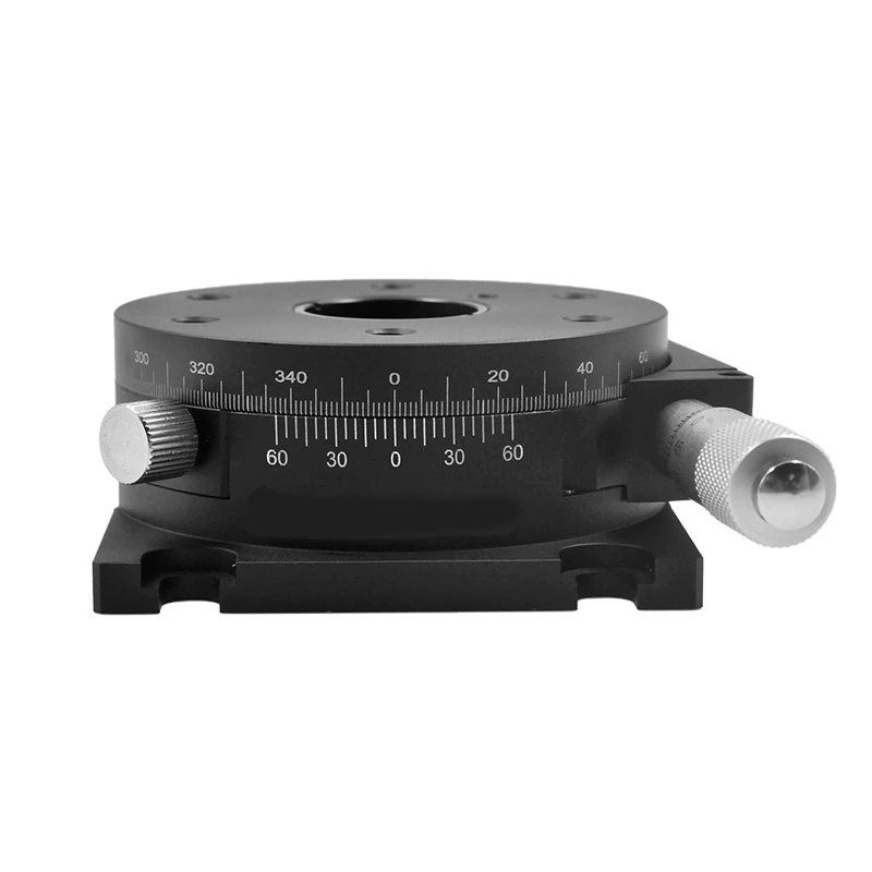 Manual Ajuste Fino Stage, R-Axis Plataforma Móvel, 360 Graus Rotação, PT-SD81