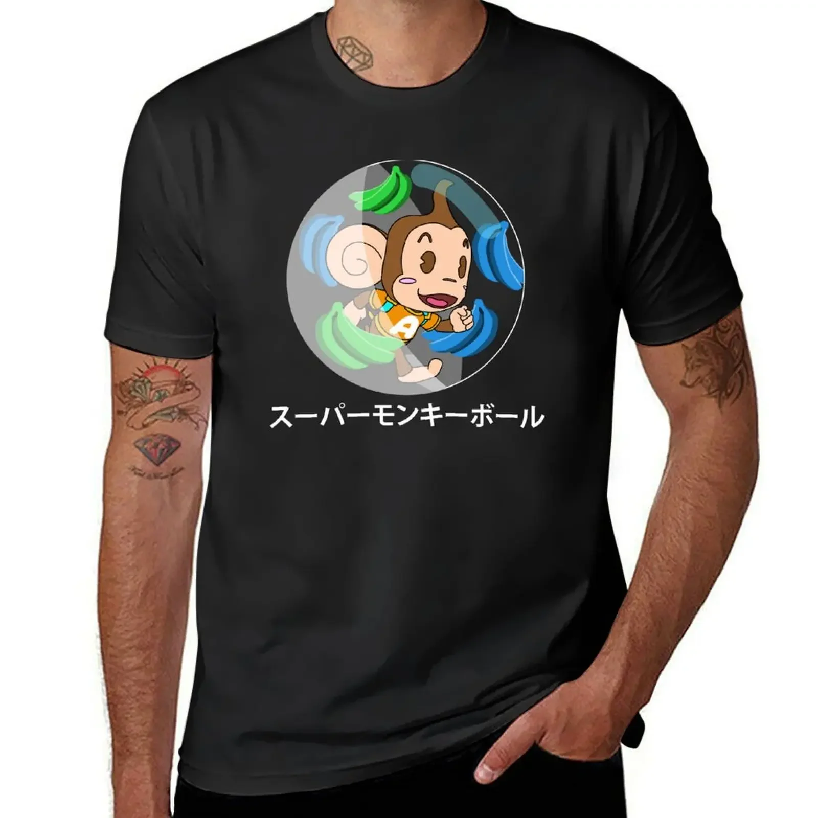 T-shirt Super Monkey Ball Aiai top estivi vestiti carini maglietta da uomo in cotone