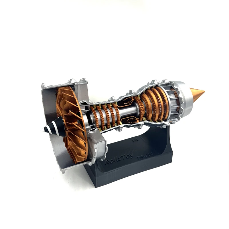 مجموعة نماذج محرك Turbofan الرائعة ذاتية الصنع وسرعة كهربائية مجموعة ألعاب نموذجية لتنظيم محرك Turbofan هدية #2