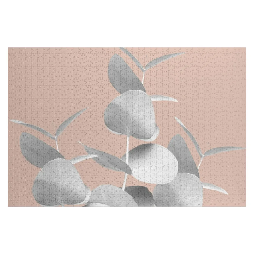 

Eucalyptus Leaves Gray White Pale Terracotta #1 #foliage #decor #art Jigsaw Puzzle Custom Gift Personalized Kids Gifts Puzzle