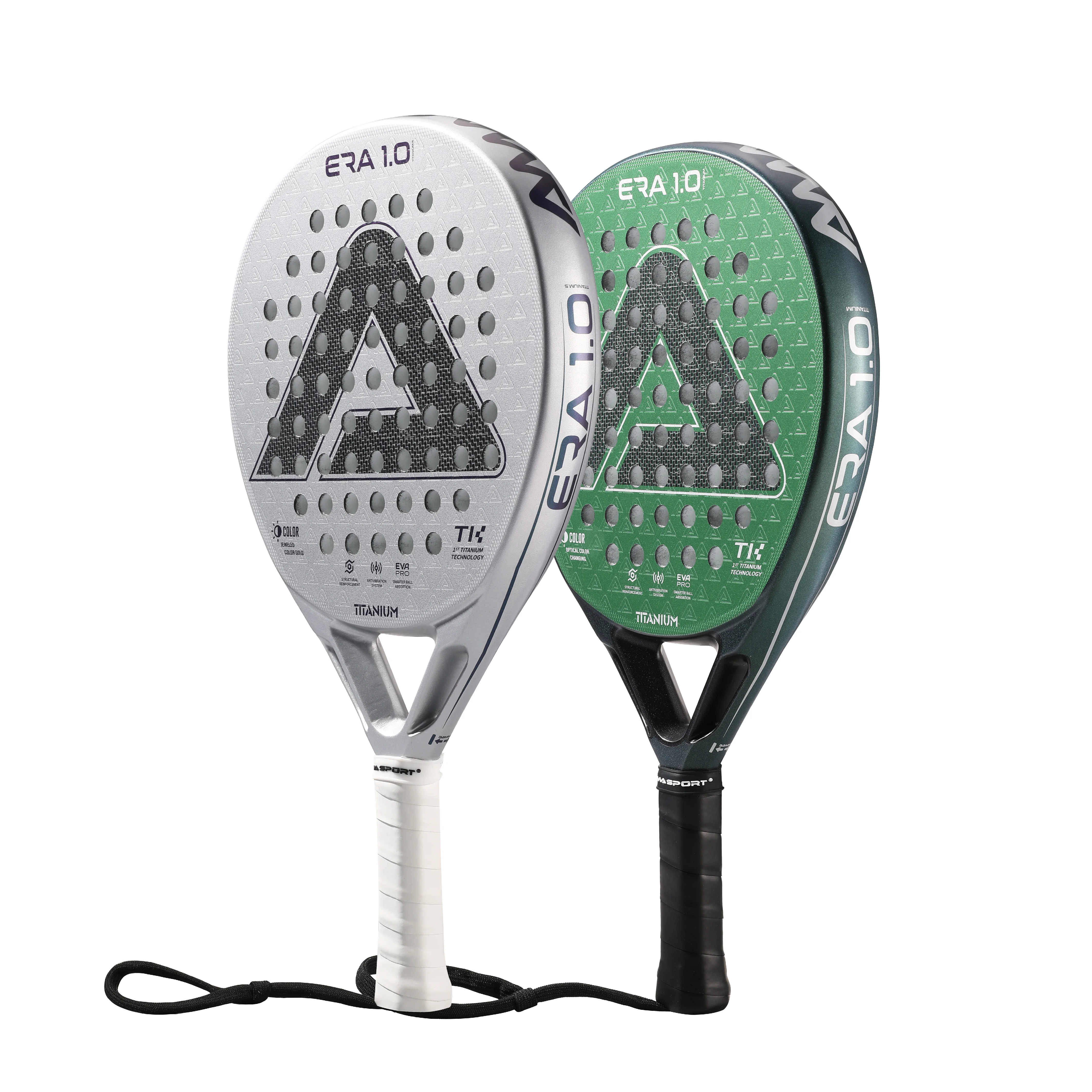 

AMASPORT 1st Titanium Technology Paddle Tennis Racket Surface Frosted Treatment T-Titanium Pickleball Paddle For Senior Player