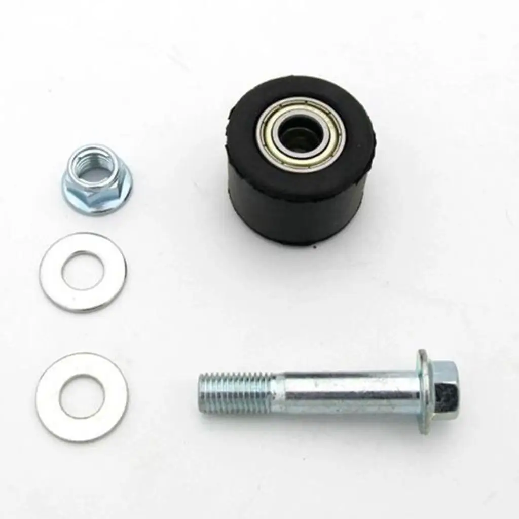 10mm Chain Roller Slider Pulley Guide Wheel Rubber and Bearings Chain Alignment Roller for Pit Bike 125