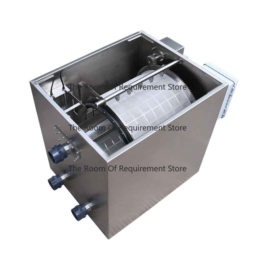 

Home Use Aquarium Fish tank Drum Filter Garden Small Fish Pond Filter Stainless Steel Rotary Drum Filter for Koi Pond