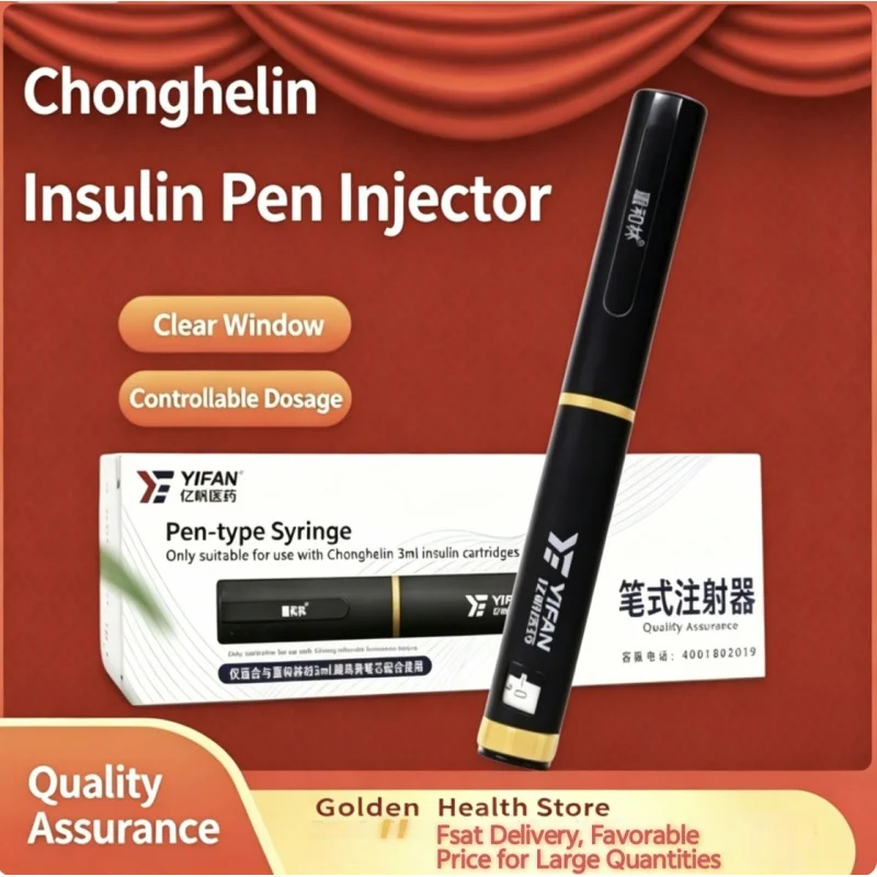Zhonghelin 3ml Insulin Injection Pen, Home Use Syringe for Diabetes, medic Cartridge Tirzepatide/Peptide/Insulin Puncture Pen
