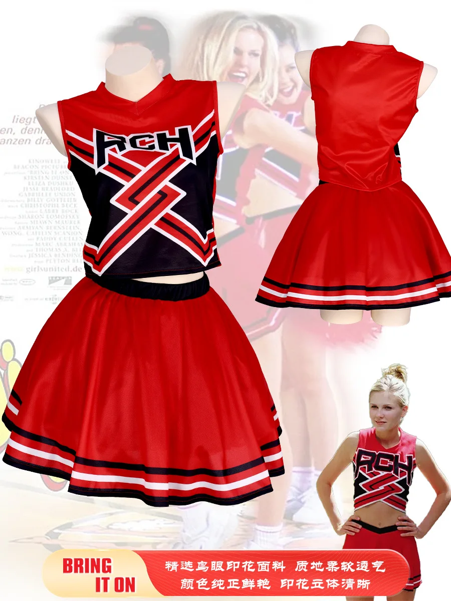 Takerlama RCH مطبوعة المشجع موحدة جلب على تأثيري المرأة فستان بتصميم حالم تانك القمم تنورة صغيرة هالوين زي الملابس #1