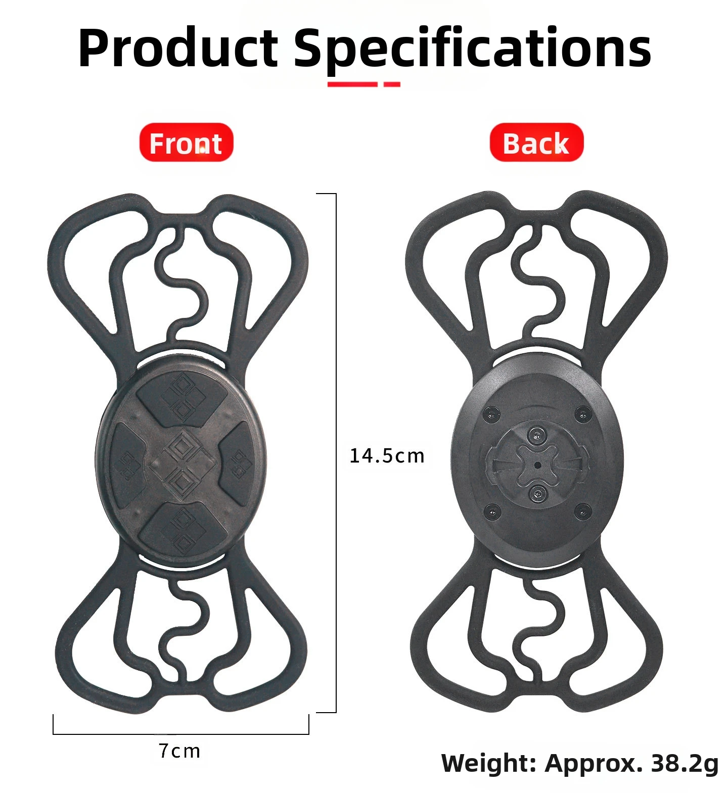 

Bike Computer Mount For Garmin Nylon Silicone Phone Holder Fits 4.7 To 6.9 Inch Smartphones Road And Mountain Handlebar