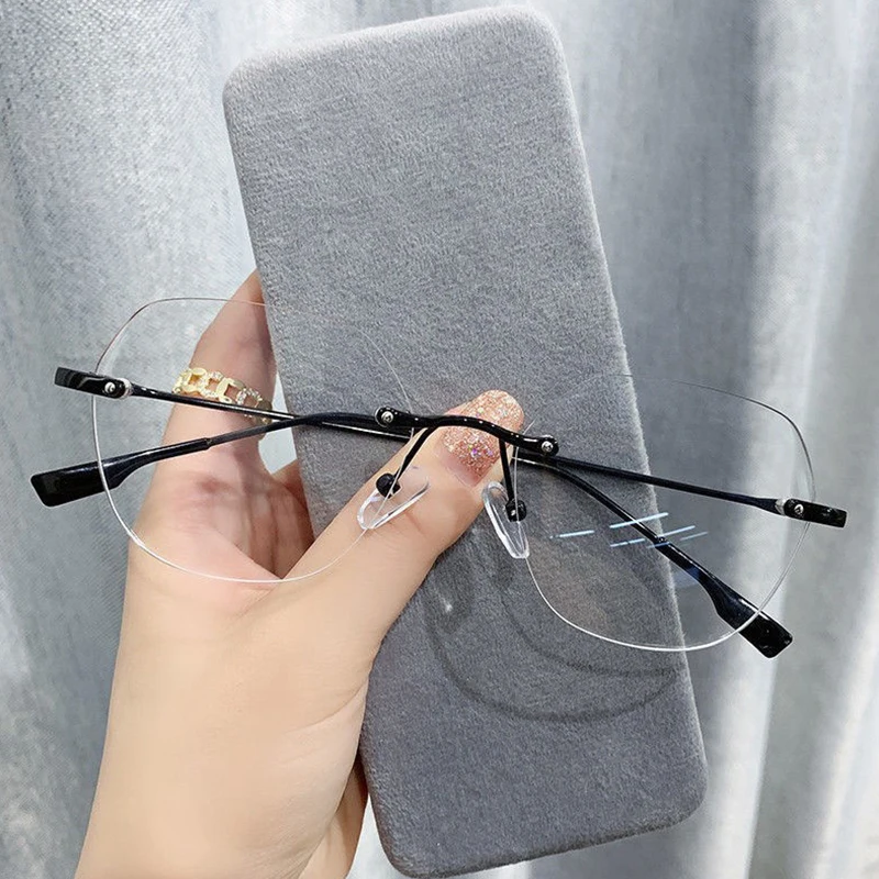 جديد بدون شفة مكافحة نظارات الضوء الأزرق للنساء مصمم أزياء الرجال الضوء الأزرق حجب الكمبيوتر حملق العصرية مكتب التبعي #1