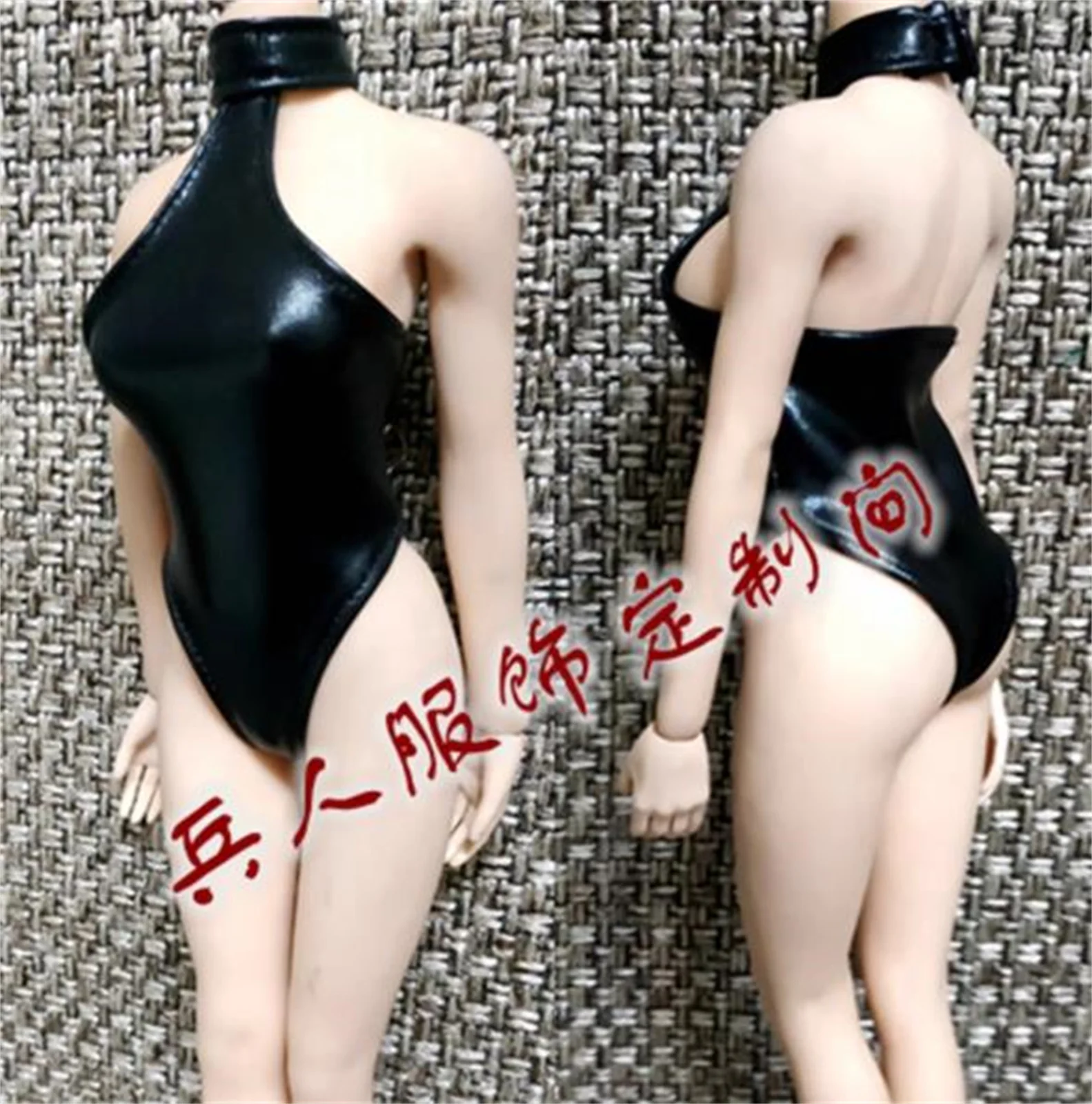1:6 Zwart badpak bodysuit jurk vrouwelijke kleding model Voor 12 "figu Figuur speelgoed Soldaat Kleding Model Fit 12'' Action Figure Body