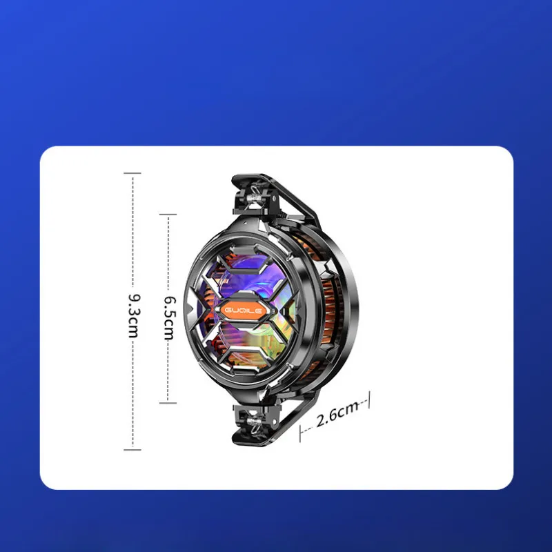 FS03 모바일 쿨러 업그레이드, 휴대폰 방열기 15W 강력 냉각, 자석 및 회전 클립, 아이스드 반도체 냉각