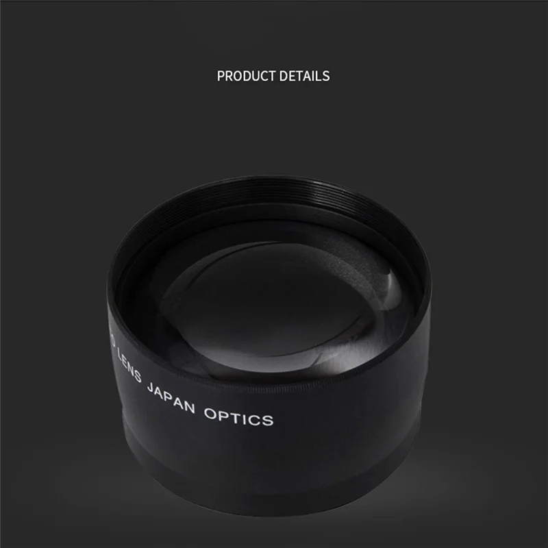 

B27B 55Mm 2.0X Telephoto Lens Teleconverter Lens Digital SLR Camera Parts High-Quality Photography Accessory