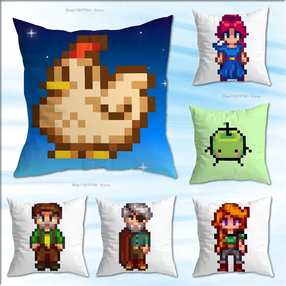 

Game S-Stardew Valley Pillow Case cute cartoon anime peripheralsBedroom Sofa Decorative Cushion Cover Soft Cushion Cover