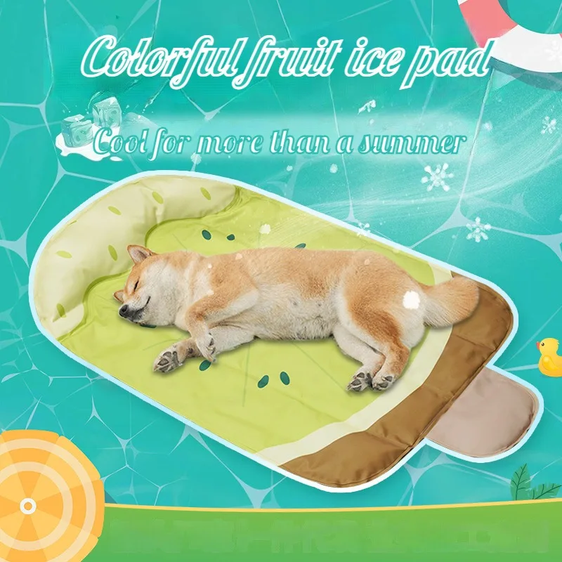 

Summer fruit Cooling Cat Cold Mats Kitten Ice Mat Small Dog Puppy Cooling Supplies S/M Pet Pad