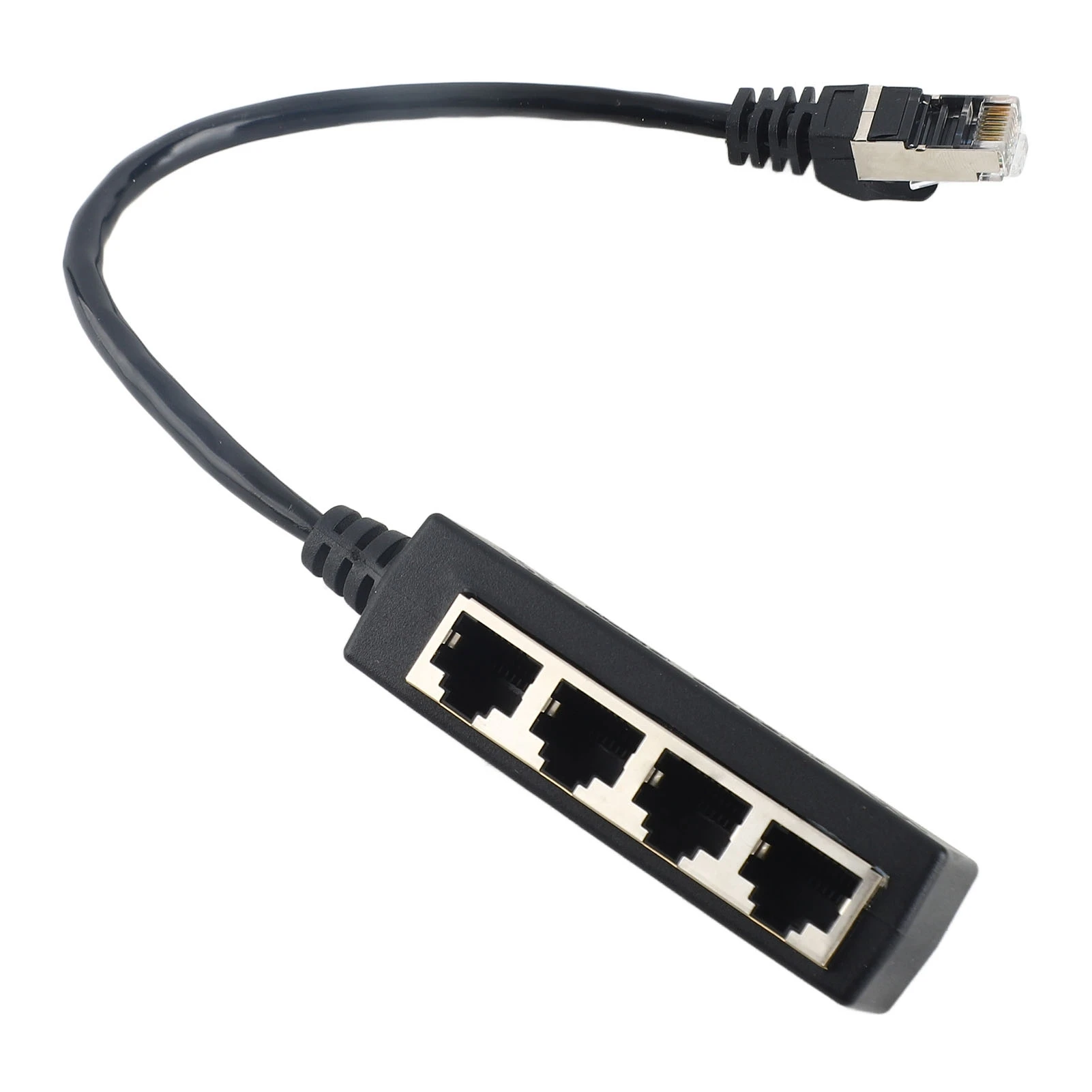 Protable RJ45 Splitter Adapter 1 to 4 Port Cable Ethernet Adapter Smooth Transmission Excellent Connection Network Cable Adapter