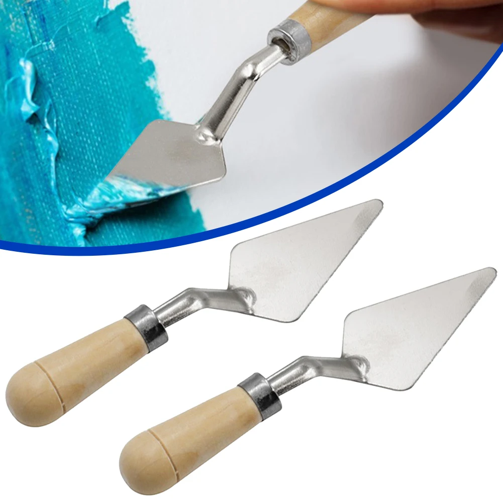 

2pcs Palette Cutter 107mm Oil Mix Painter Pigment Texture Artist Scrape Cutter Art Draw Spatula Drawer Paint Hand Tools