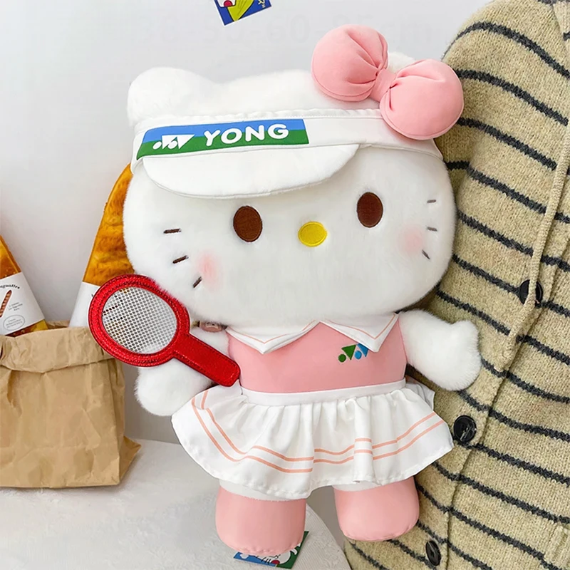 

New Sanrio Pink KT Cat Plush Toys Anime Cartoon Flower Bud Kitty Plushie Doll Soft Stuffed Pillow Toys for Friend Birthday Gifts