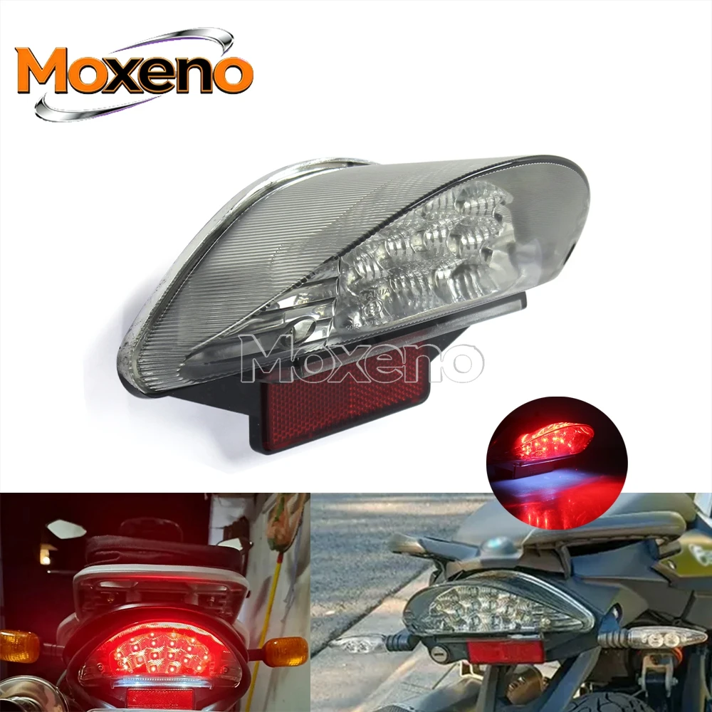 12V Motorcycle LED Rear Taillight Integrated License Plate Brake Stop Light For BMW F650 F800 GS ST S R1200 GS Adventure R1200 R