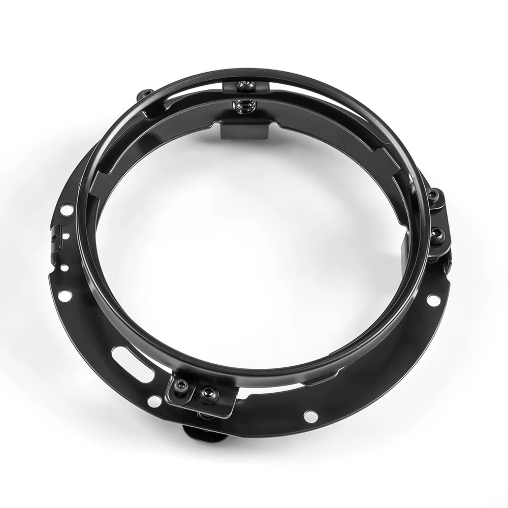 7-Zoll-LED-Scheinwerfer-Montagehalterung, runder Ring, Scheinwerferhalterung, Lampenhalterung für Wrangler JK, Suzuki Samurai, Auto – Detail 7