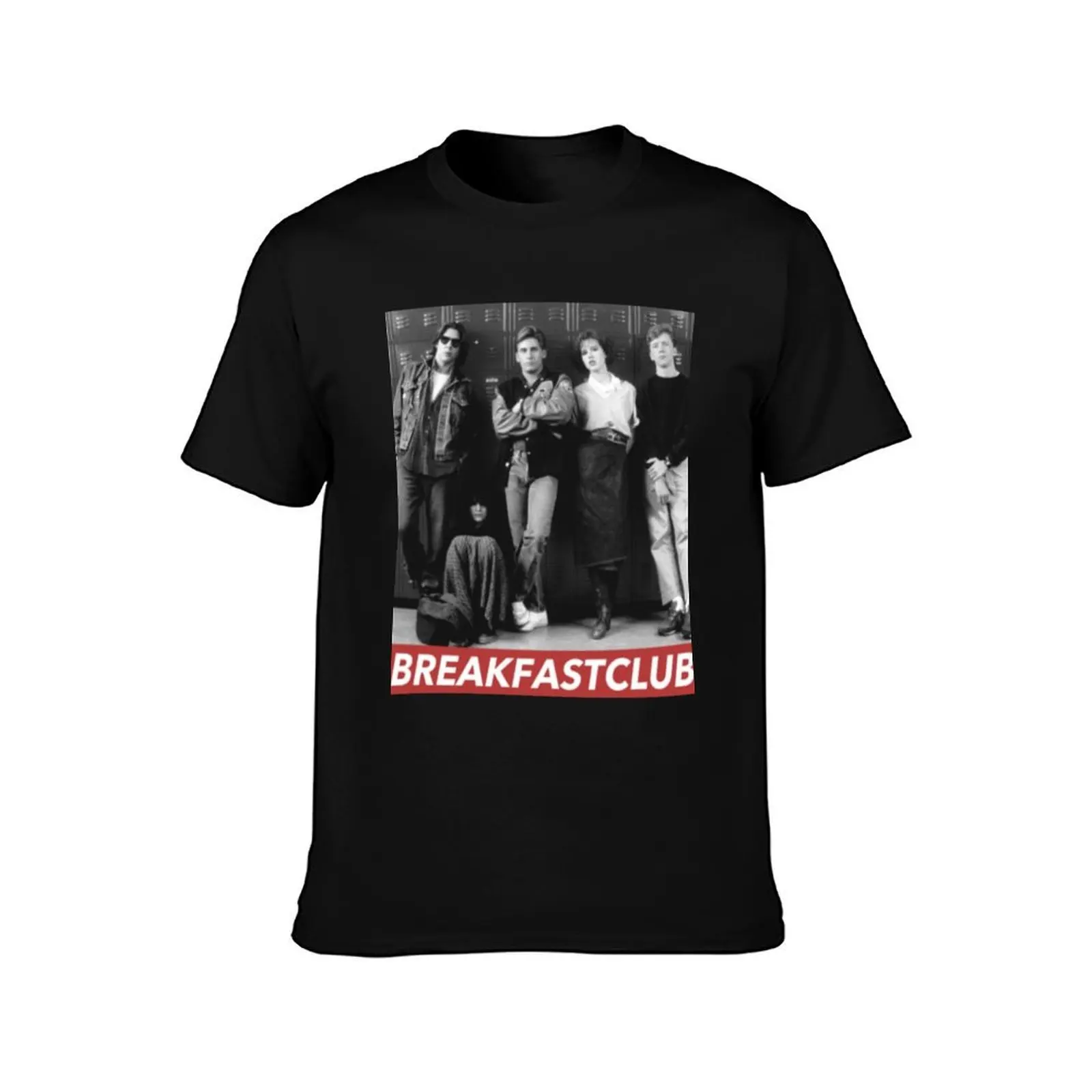 THE BREAKFAST CLUB T-Shirt, Summer Casual Cotton Tee, Oversized Streetwear Tops, Vintage Graphic Print, Loose Fit Short Sleeve