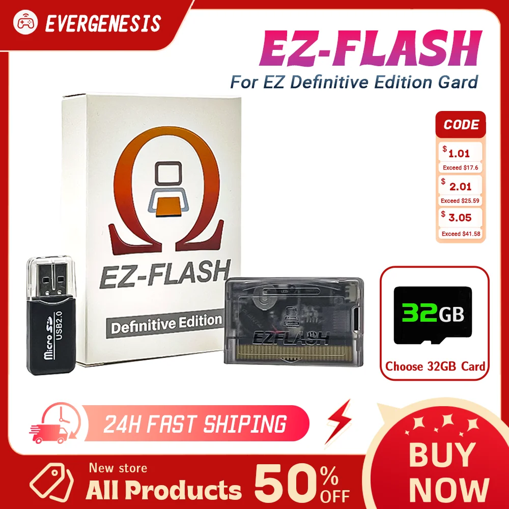 Premium E Z-Flash Definitive Editio Game Cartridge Adapter Real Time Clock Flash Card For GBA SP Game Console Accessories