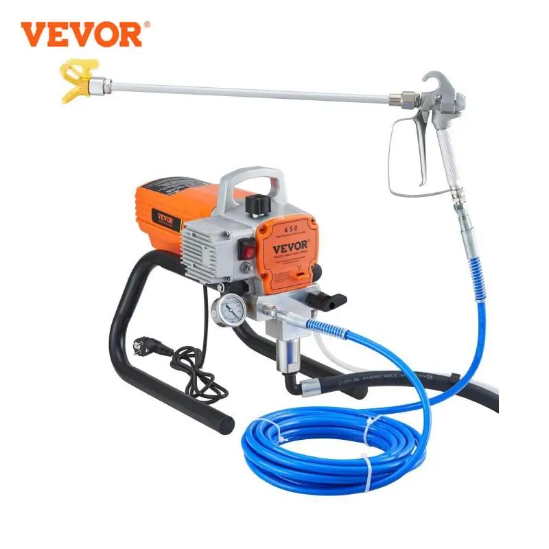 VEVOR 1500W 1800W Pro Airless Wall Paint Sprayer Electric Sprayer Gun Kit Adjustable Spray Pressure Wall paint Spraying Machine