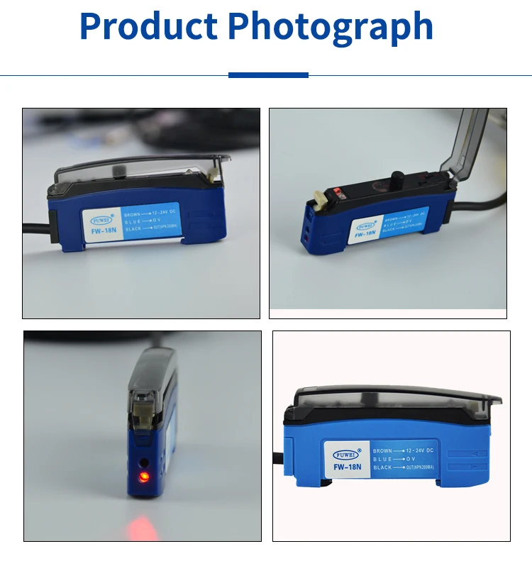 FW-18N Laser Encoder 12-24VDC Strahl Infrarot Sensor Fiber Optic Verstärker Faser Verstärker Inkjet Laser Kennzeichnung Maschine Reflektierende – Detail 5