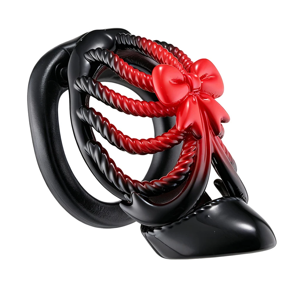 ABS High Heels Chastity Cage Device with 5 Ring Cock Lock Penis Restraints for Men BDSM Discreet Fetish Training Adult Sex Toys
