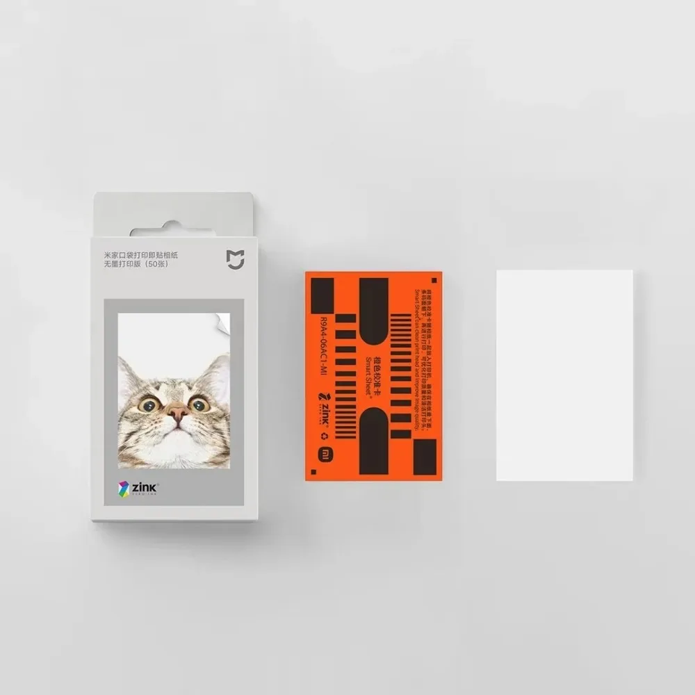 الأصلي Xiaomi ZINK طابعة الجيب ورقة ذاتية اللصق طباعة الصور 50 قطعة ورقة Xiaomi 3 بوصة طابعة صور الجيب الصغيرة 50 قطعة