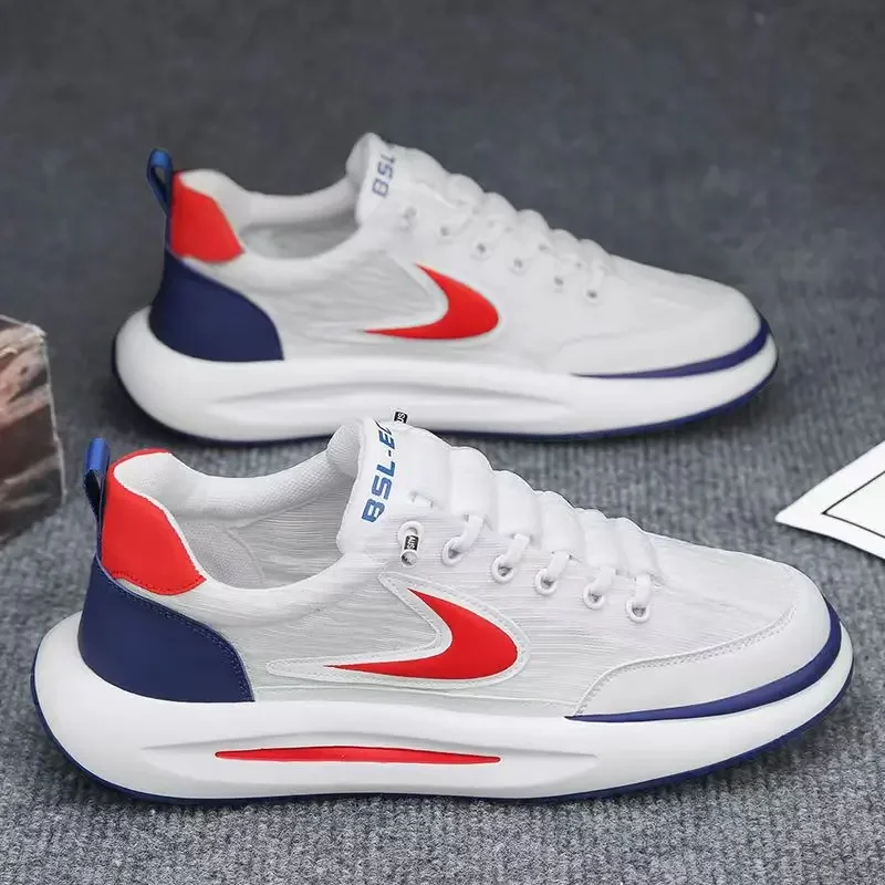 Male Sneakers Casual Thick Sole Canvas Shoes Fashion Brand Designer Shoes Trend Running Sports Shoes Men Vulcanized Sneakers