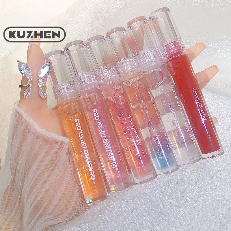 Lip Gloss Transparent Water Light Beep Lip Glaze Non-stick Cup Non-fading Student Lip Gloss