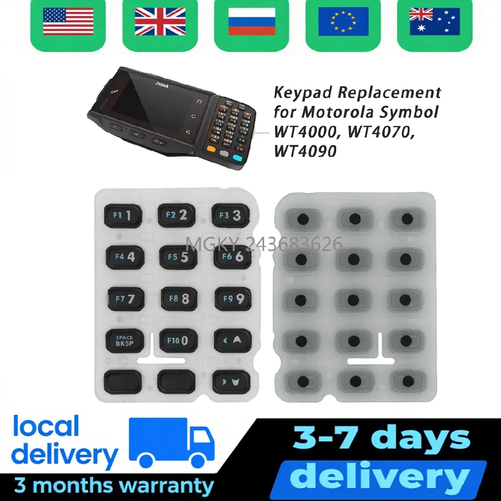 

5PCS Bottom Keypad P1, P2, Enter Keypad for Zebra Motorola Symbol WT4000 WT4070 WT4090 WT41N0 VOW