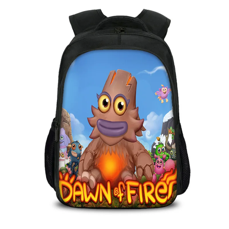 My Singing Monsters Double layer Backpack Large Capacity Game Cartoon Print Kindergarten Elementary School Boy or Girl New Style