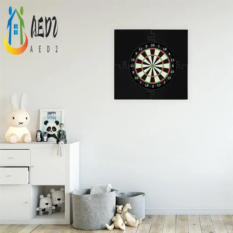 AED2-4Pcs نبال اللوحات الخلفية جدار حامي إيفا تقسم نبال اللوحات الخلفية لوحة رمي السهام حلقة محيطة لعشاق السهام 45 سنتيمتر #1
