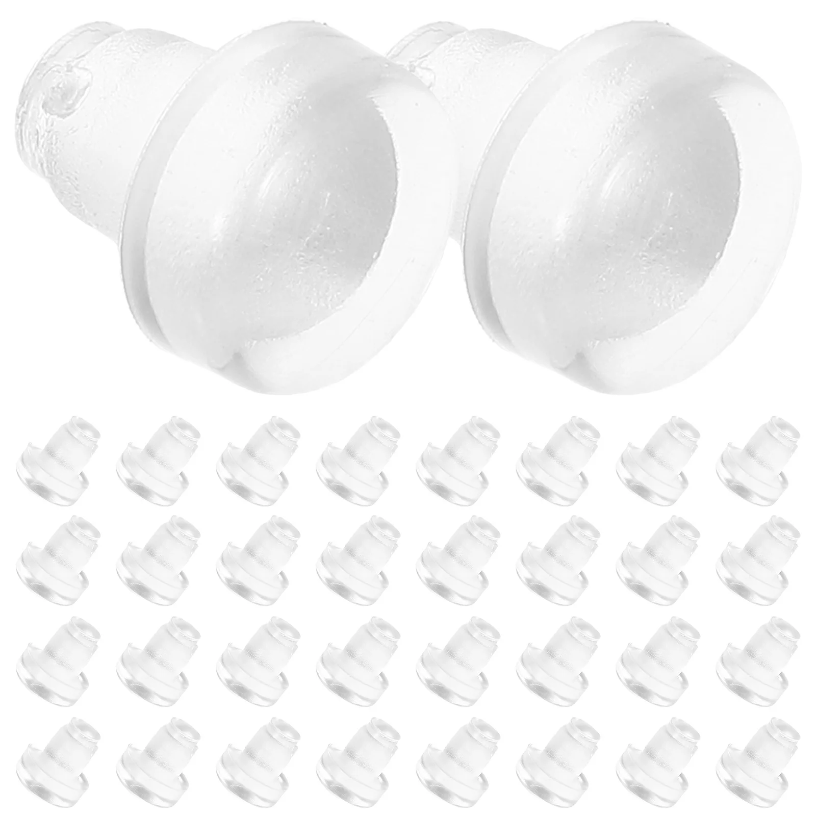 

100pcs Transparent Anti-Slip Chair Leg Caps 1Cm Round Clear Pvc Furniture Protectors For Tables Stools Tube End Plugs Furniture