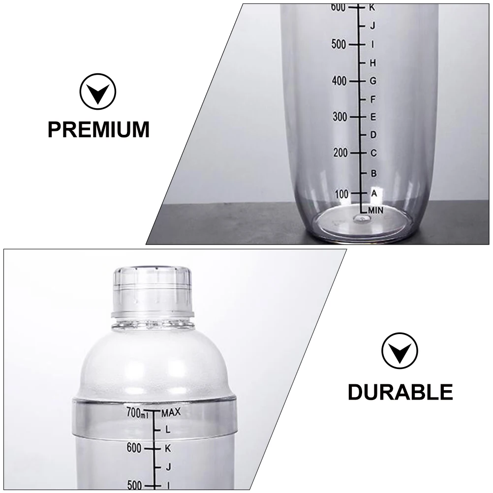 

Anti-freeze Shaker Bottle Check Cup PC Resin Wire Whisk Clear Small Size Measurable Bar Decor Milk Tea Tool Kitchen Bartending